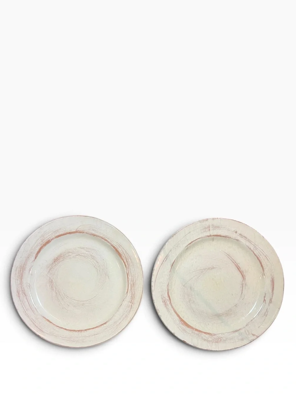 Vietri Tuscany Italian Terracotta 10.75” Dinner Plates Set of 2